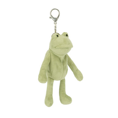 Jellycat Fergus Frog fuzzy bag charm