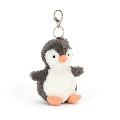 Jellycat Peanut Penguin fuzzy bag charm