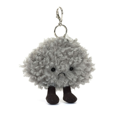 Jellycat Amuseables Storm Cloud fuzzy bag charm
