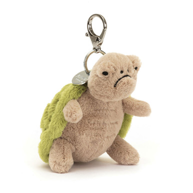 Jellycat Timmy Turtle fuzzy bag charm